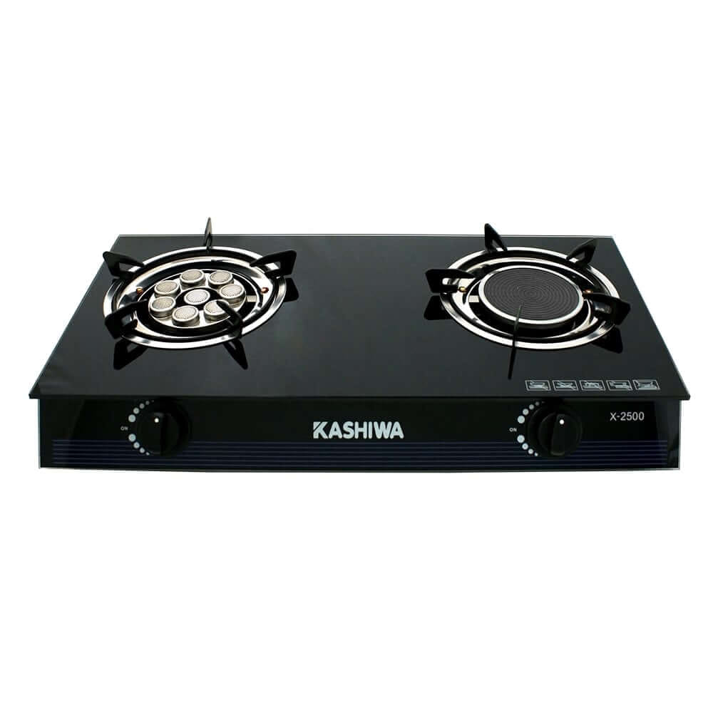เตาแก๊สตั้งโต๊ะ KASHIWA รุ่น X-2500 สีดำ_0